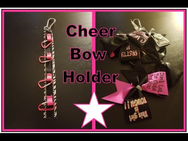 Cheer Bows Key Chain, Backpack Bow Pink Cheer Mom