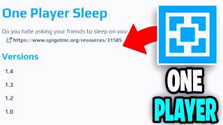 How To Download One Player Sleep Plugin Aternos! - Tutorial