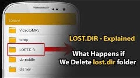 What is LOST.DIR folder in Android Phone ? What Happens if We Delete lost dir folder ??