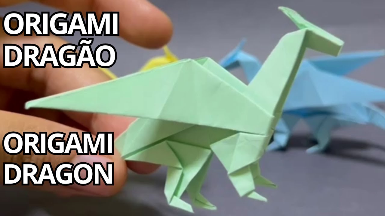 Origami Dragão de Papel 🐉 | Como Fazer Origami Dragão Fácil Passo a Passo (Origami Dragon) 🐉