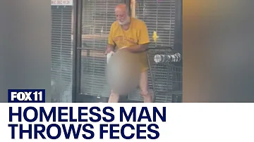 Los Angeles Homeless crisis: Homeless man throws human feces at Sherman Oaks business owner