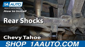 How to Replace Rear Shocks 95-00 Chevy Tahoe
