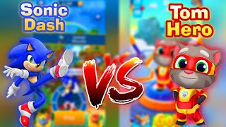 Sonic Dash VS Tom Hero - which is the best offline game for iPhone / Android. screenshot 2