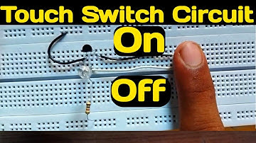 How to make a simple touch switch circuit using c945 transistor | simple touch on off LED homemade