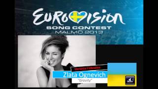 Gravity-Zlata Ognevich Ukraine eurovision 2013