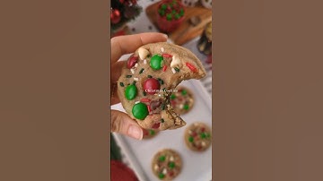 M&M Christmas Cookies 🍪☃️🎄✨
