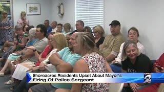 Shoreacres residents upset about mayor's firing of police sergeant