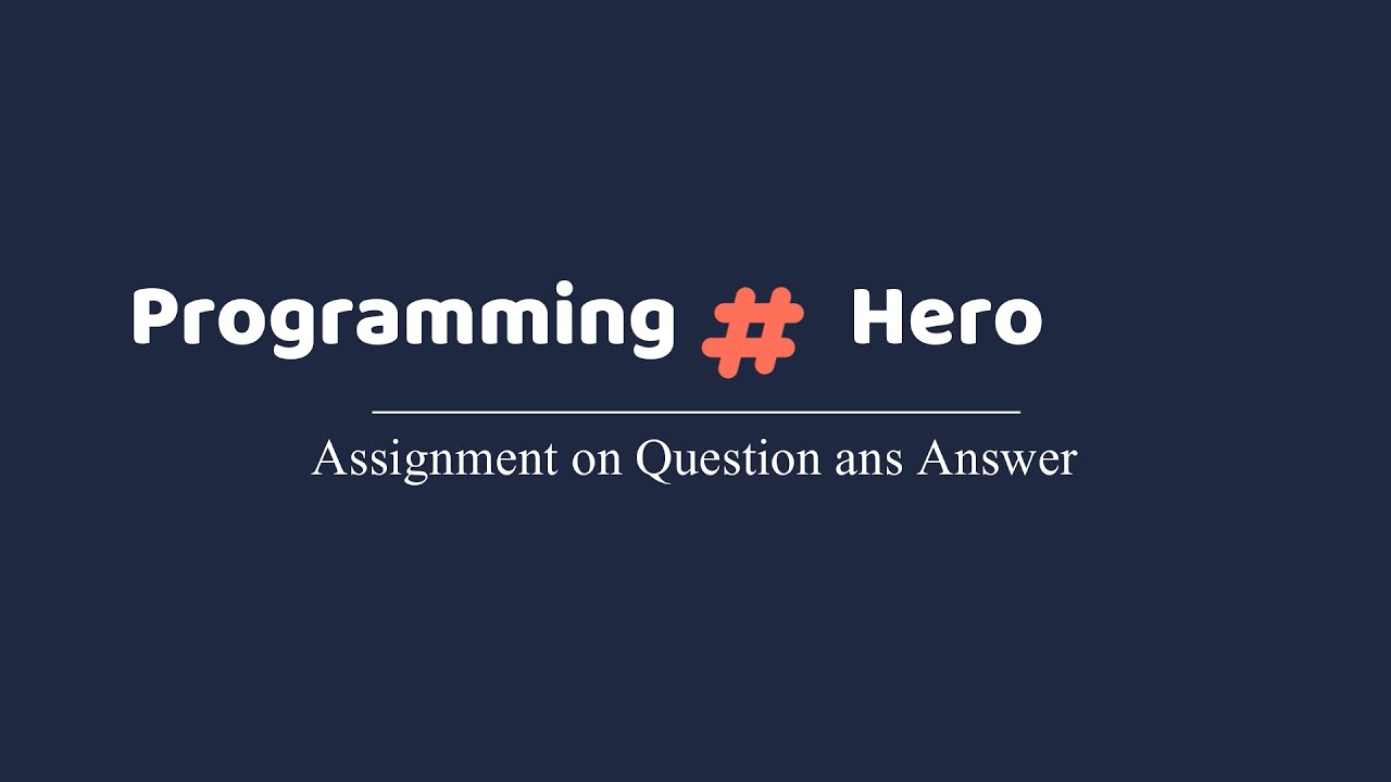 Programming Hero Assignment Video - YouTube