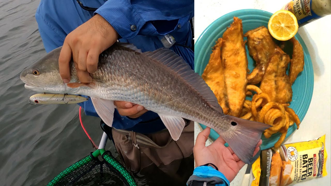 Fried Redfish and Pompano Catch and Cook YouTube