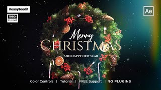 Christmas Logo Animation 🎄 After Effects Template @aetemplates