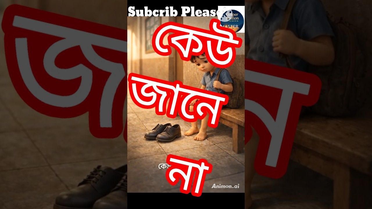 চুপচাপ রাখা জুতোজোড়া 😢/নীরব দান নিয়ে হৃদয়ছোঁয়া বাংলা কার্টুন গল্প/Golper Station/