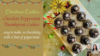 Best Chocolate Peppermint Thumbprint Cookies