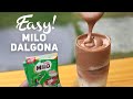 How to make Milo Dalgona without mixer! (no coffee Dalgona at home) 🍫