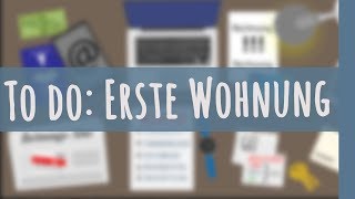 UMZUG & 1. WOHNUNG: Bürokratische Dinge!