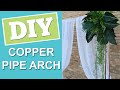 DIY Copper Wedding Arch