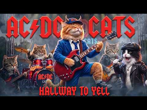 AC/DC Cats - Hallway To Yell | Official Meowsic Video