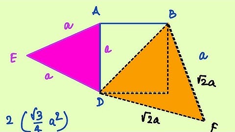 Prove that the area of an equilateral traingle described on one side of the square is equal to half 