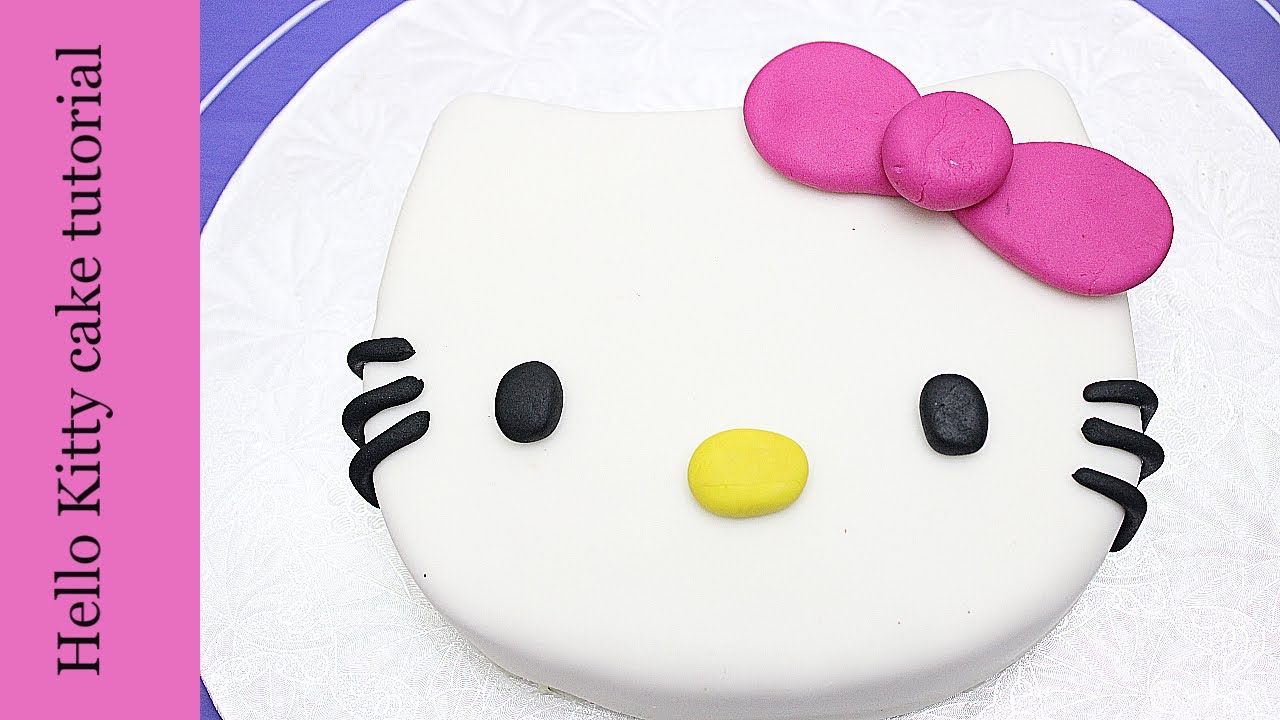 Hello Kitty cake tutorial | how to make Hello Kitty cake - YouTube