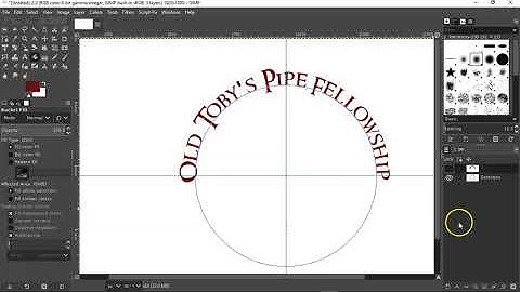 Circular Text in GIMP