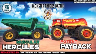 PAYBACK VS HERCULES Off The Road | OTR MONSTER TRUCKS BATTLE 2024 | Truck vs Truck Infinite Gameplay