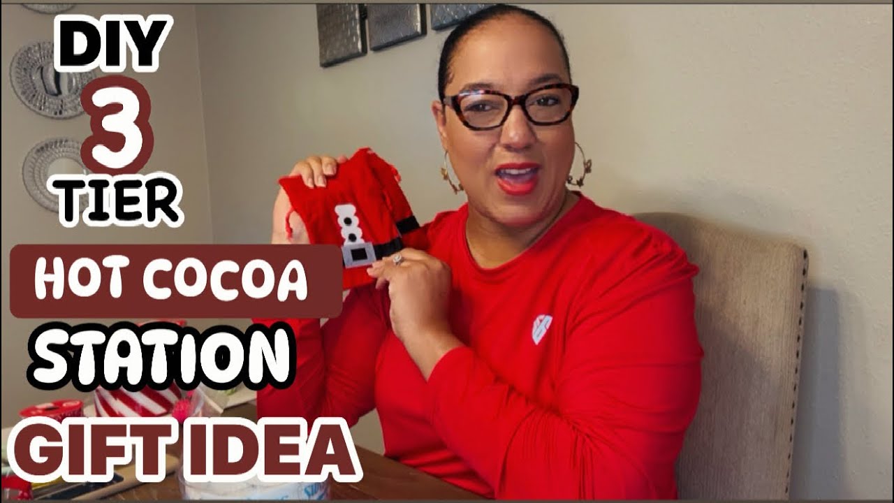 Простая трёхъярусная станция для приготовления горячего какао своими руками к праздникам 