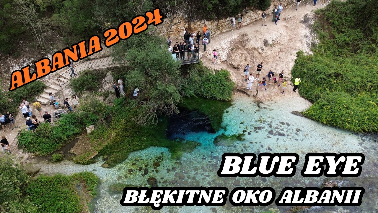 030  CZ 9 ŻRÓDŁO BLUE EYE  BŁĘKITNE OKO I PLAŻA PEMA E THATE Z KTÓREJ WIDAĆ GRECKĄ WYSPE KORFU