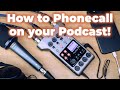 Podcast with Phone or Skype Call Recording and Mix Minus / How to setup the Zoom PodTrak P4