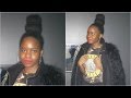 Coiffure de fte cheveux afro le double chignon