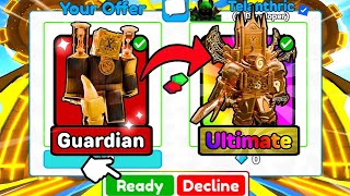 😍I Finally Got The *UPGRADED TITAN CLOCKMAN* With This INSANE TRADE!!🤑🔥Toilet Tower Defense screenshot 2