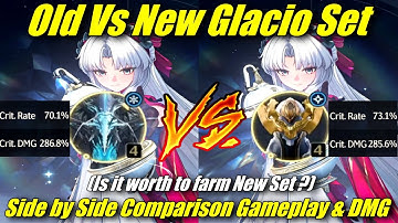 OLD VS NEW GLACIO ECHO SET !! Side by Side Comparison Gameplay & DMG - New Frosty Resolve Echo Set