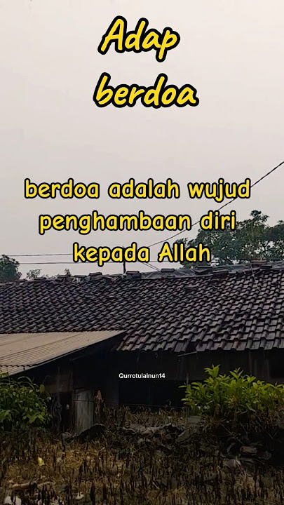 Adap berdoa #doaharian