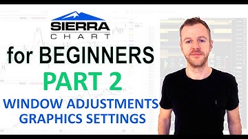 Sierra Chart for Beginners (2/14) - Window adjustments, Graphics settings