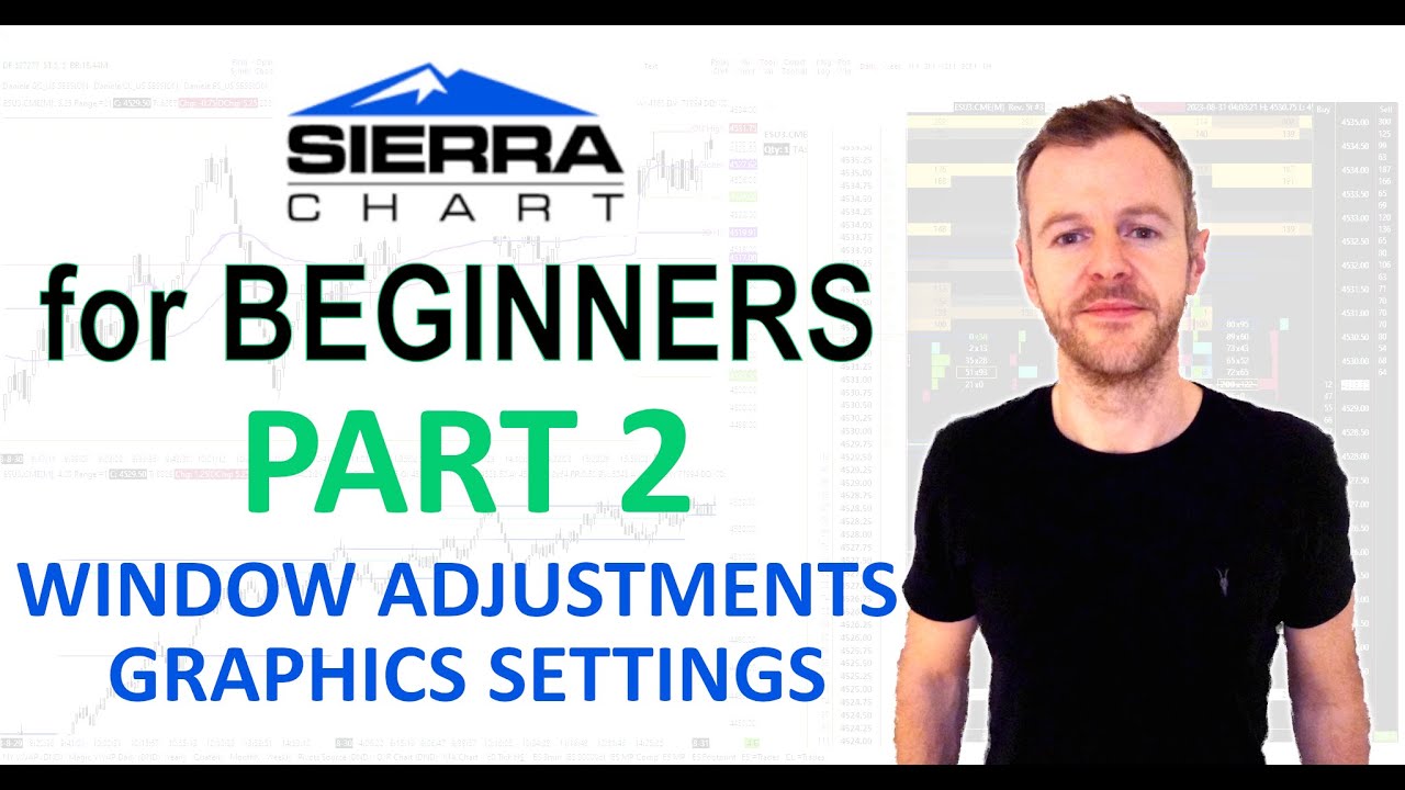 Sierra Chart for Beginners (2/14) - Window adjustments, Graphics ...
