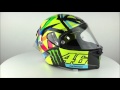 agv pista gp r carbon rossi soleluna 2016 Helmet Style Valentino (VR46) including two rear extractors and five front vents with metal air vents AGV Pista GP RR Soleluna