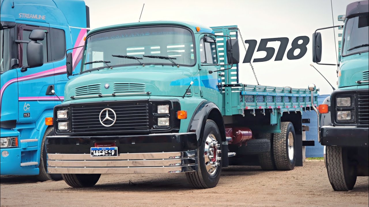 Um Mercedes-Benz 1518 impecável! 3º Encontro de Amigos e Caminhões Clássicos / Antigos - SJP (2024)