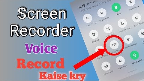 screen recorder mein voice recording kaise kare! screen recorder sound not working