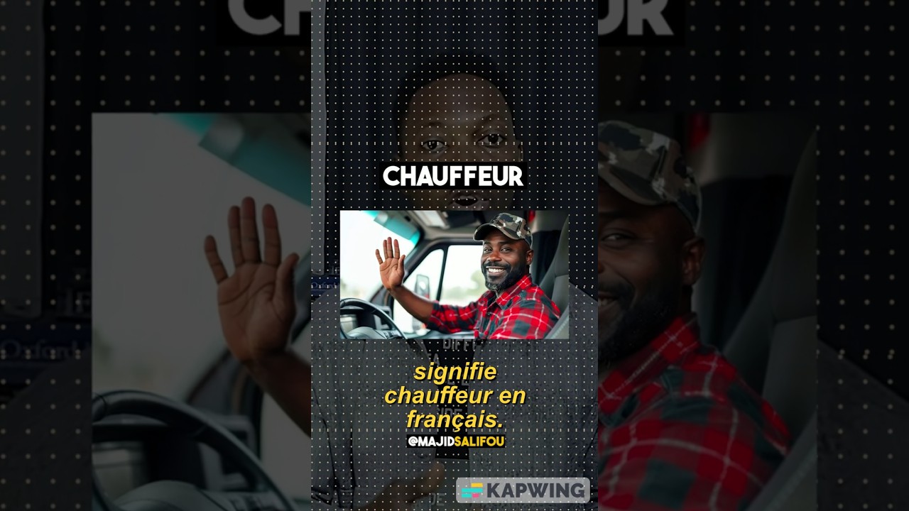 Différence entre 'a driver' et 'a chauffeur' #apprendreanglais #englishlearning #anglais #esl #usa