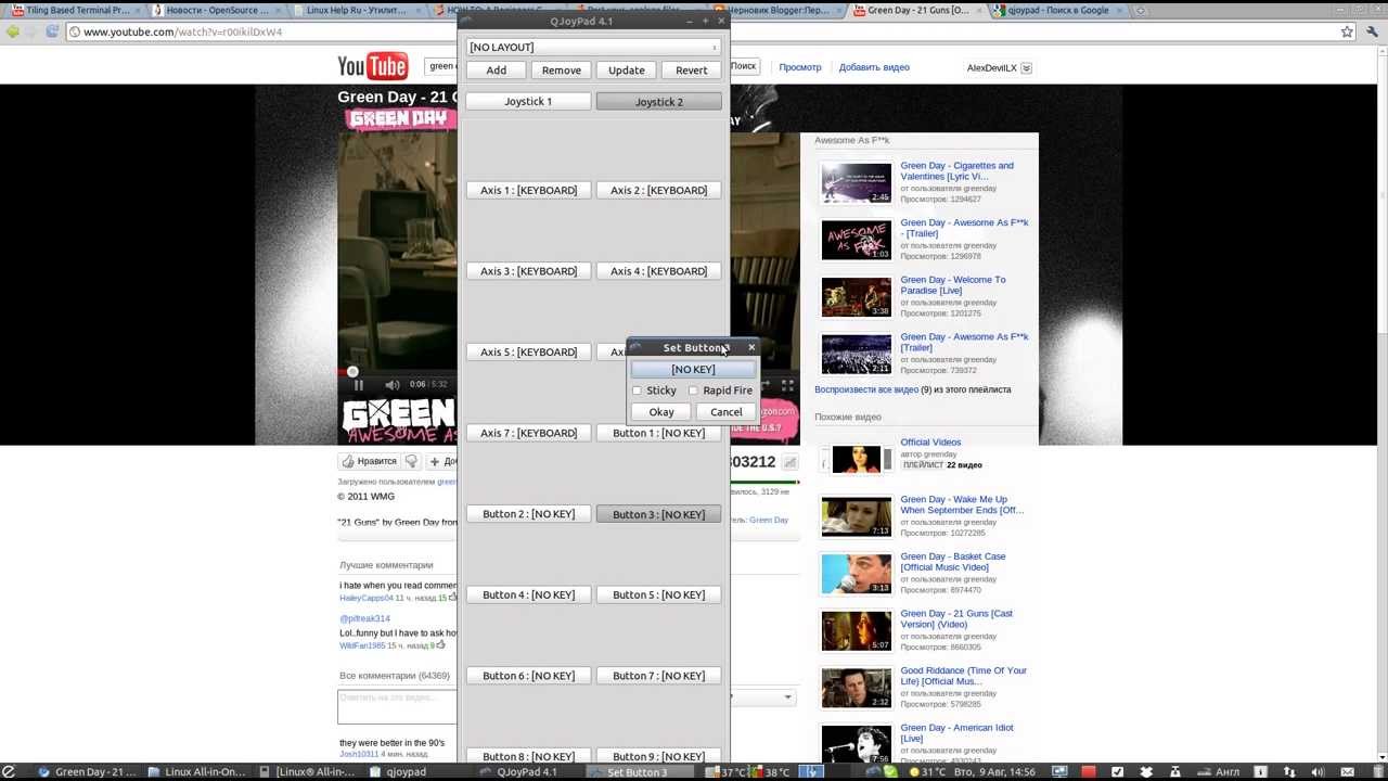 Ubuntu Qjoypad demonstration