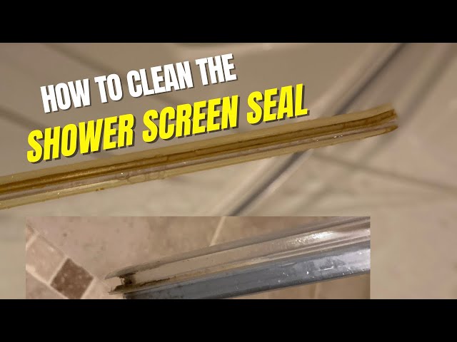 How To Clean Discolored Shower Door Seals  