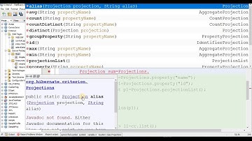 Hibernate tutorial in hindi 11(9) Criteria in hibernate (projectionList() aggregate functions)