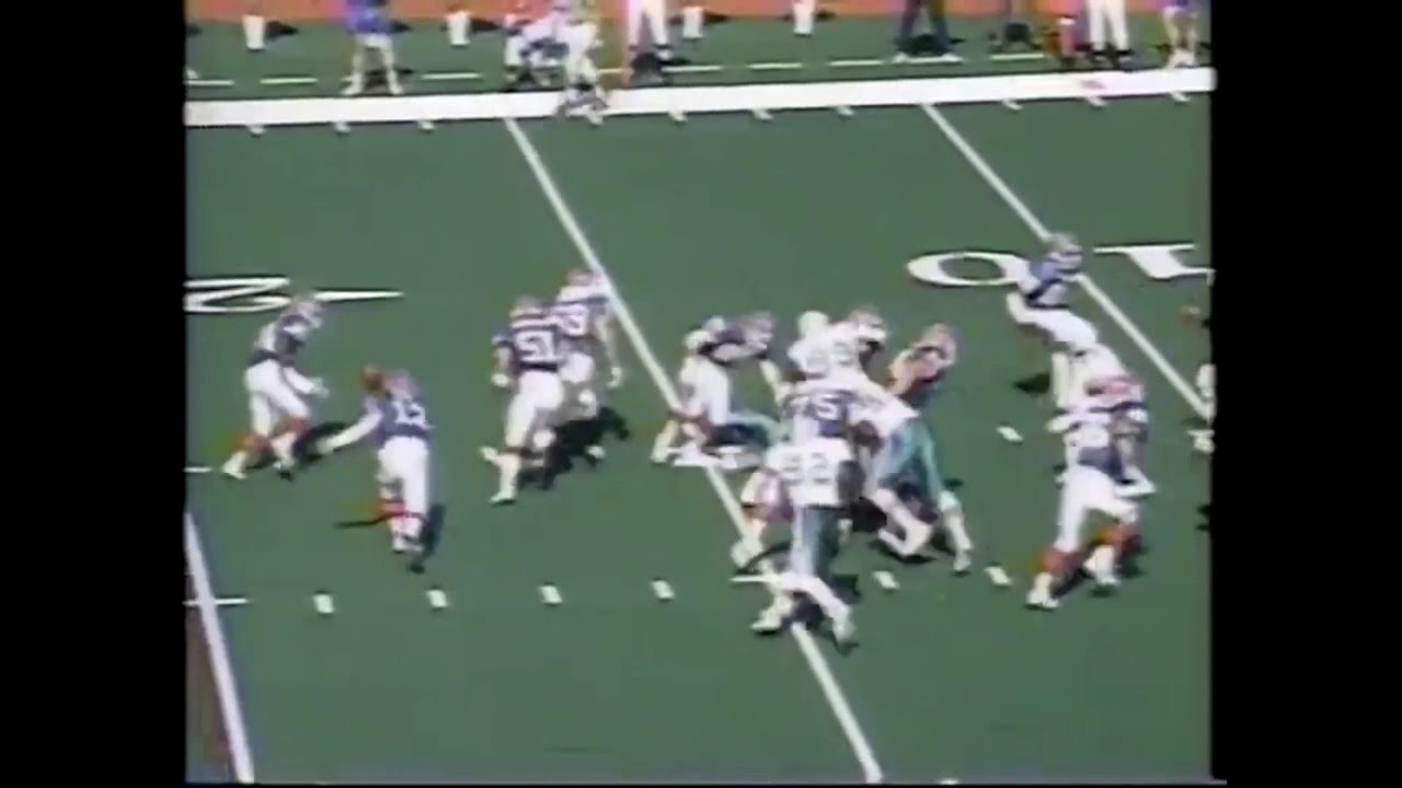 Steve Tasker Back to Back Huge Blocks | Bills vs Dolphins 1992