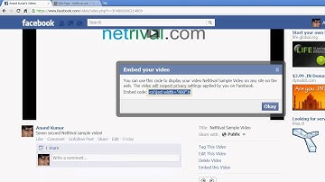 How to: Embed facebook videos to your blog or website easily