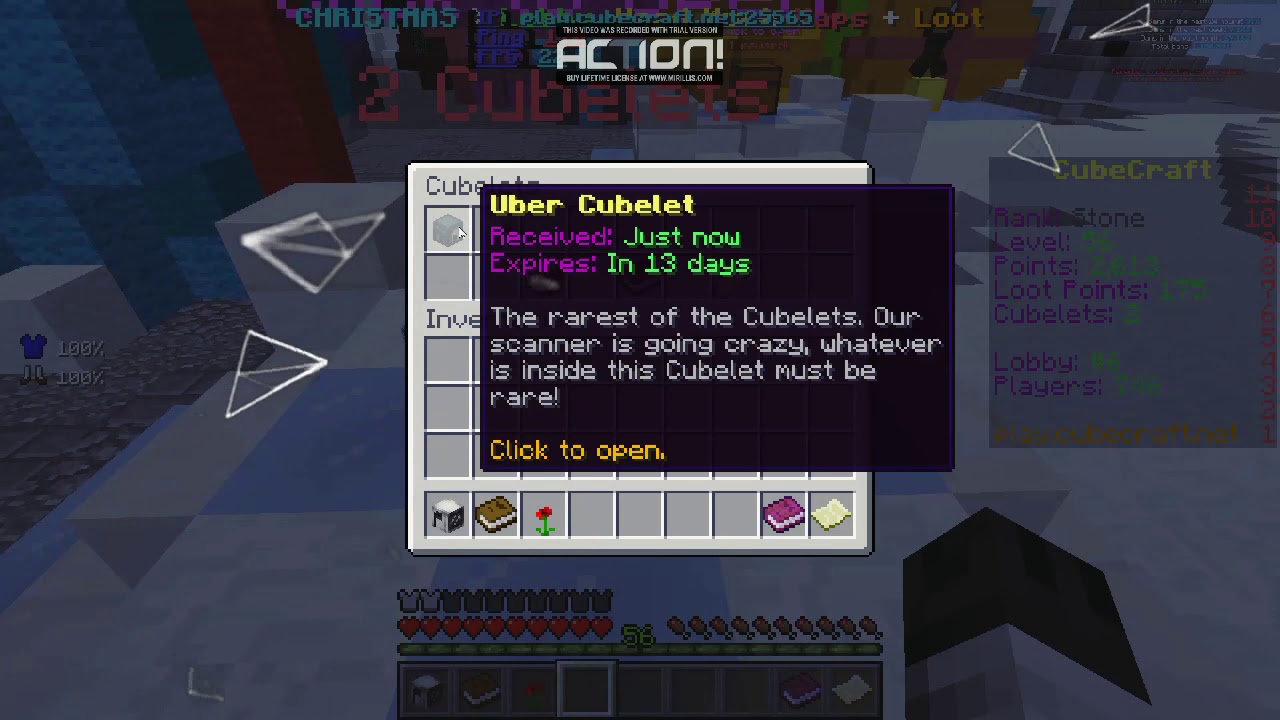 Opening uber Cubelet in _Cubecraft Games_ - YouTube
