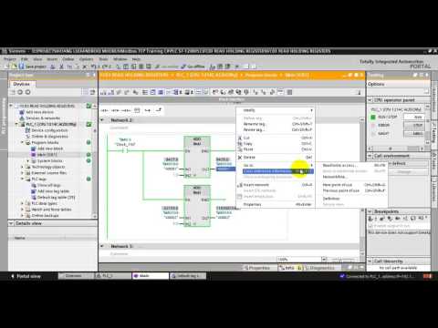 TUTORIAL 3: S7-1200 MODBUS TCP/IP - FC03 READ HOLDING REGISTERS