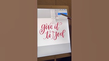 How to add drop shadowing to your #ipadlettering with the #procreate app! #lettering #ipadpro