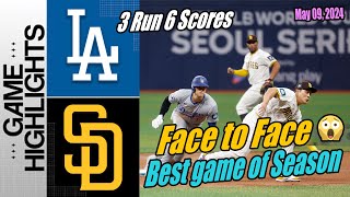 Dodgers vs. Padres Full Game Highlights | May 09, 2024 | Shohei Ohtani face to face Haseong Kim