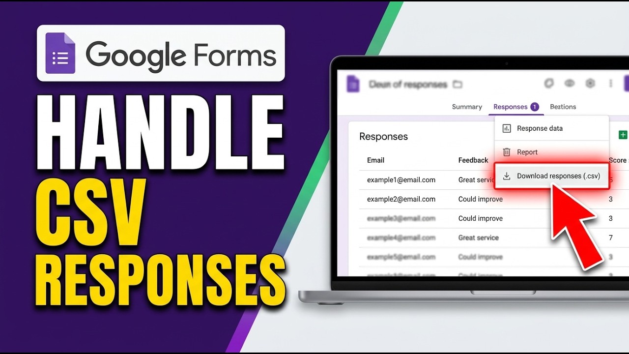 How to Handle Responses in CSV File in Google Forms 2026 (Simple Guide ...