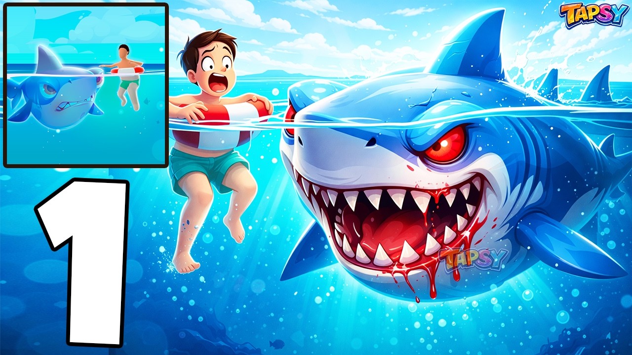 🦈Shark Evolution 3D Gameplay Walkthrough Part 1 - Eat And Evolve ...