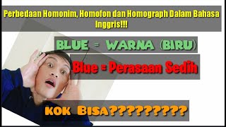 Perbedaan Homonim, Homofon dan Homograf dalam Bahasa Inggris #kosakata #englishconversation