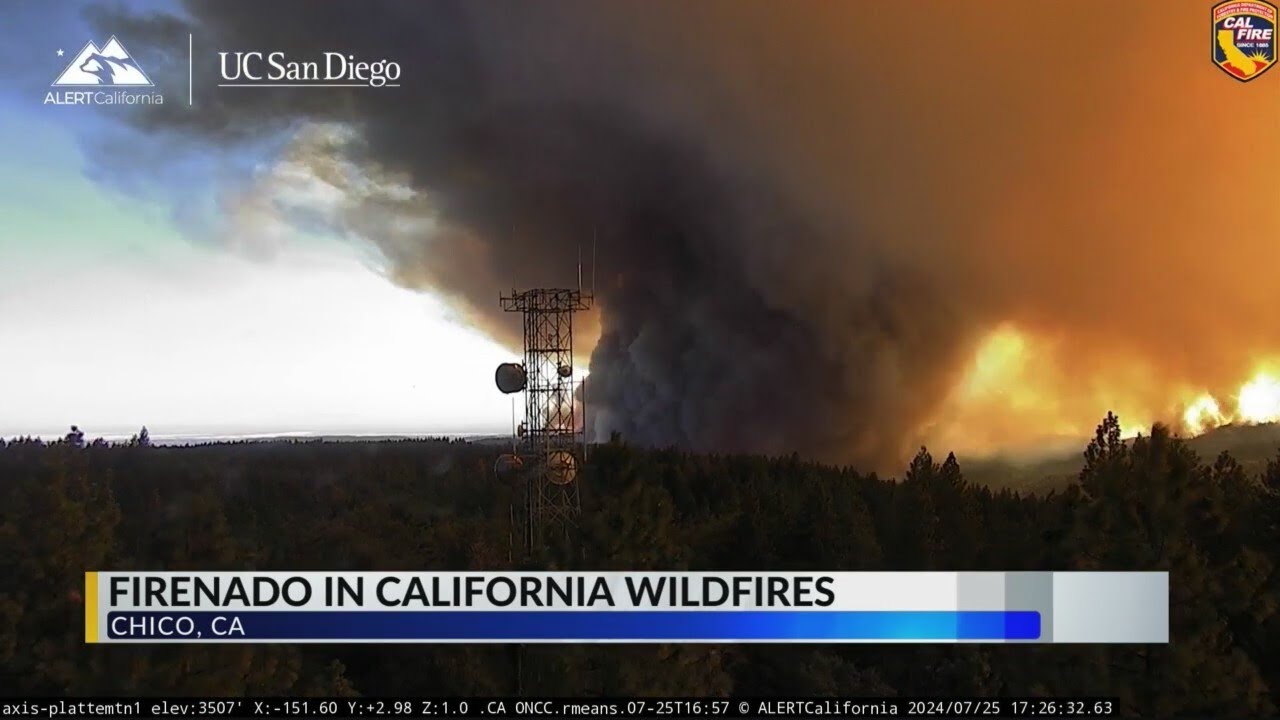 Massive firenado caught on camera - YouTube